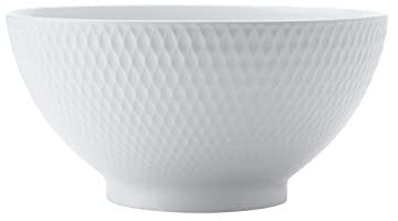 Maxwell & Williams Basics diamants Bol à nouilles, Blanc, 20 cm