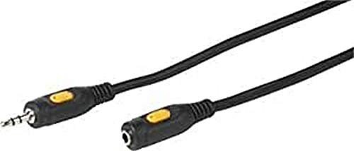 Vivanco 46213 1,5 m 3,5 mm 3,5 mm Audiokabel (3,5-mm-Klinke, männlich, weiblich, 1,5 m) Schwarz