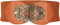 BlackButterfly 3 Pouces de Large Élastique Boucle Vintage Ceintur (Marron, S)