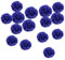 Easy Joy 15 Stück Seidenpapier Pompoms Blau, Hängende Pompons aus Seidenpapier, für Hochzeit Dekoration von Haus, Party, Weihnachten, Garten, Geburtstag Neujahr Baby Shower