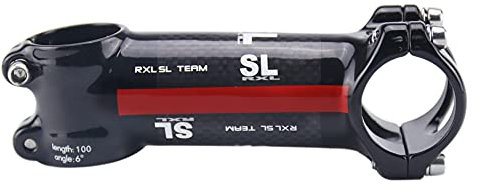 RXL SL Team Lega di Alluminio Rivestito in Fibra di Carbonio Gambi Manubrio MTB Bicicletta Rosso 3K Lucido 6 Gradi Attacco Manubrio MTB 120mm