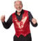dressforfun 901000 Herren Pailletten Anzug Weste, V-Ausschnitt, Ärmellos, rot - diverse Größen - (M | Nr. 303982)
