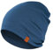 menique Merinowolle Beanie Damen, Laufmütze für Damen und Herren Thermo Funktionsmütze Unisex Doppelschicht Schlafmütze Atmungsaktive Kopfbedeckung für Laufen Skifahren Radfahren Denim