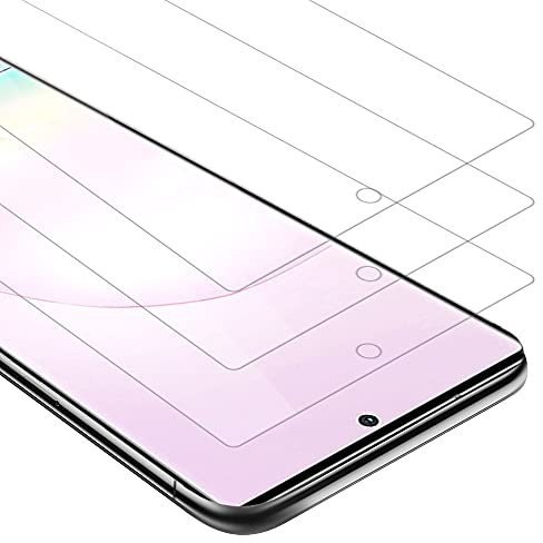 Cadorabo 3x Panzer Schutz Glas für Samsung Galaxy NOTE 20 PLUS - 3 Stück Schutzfolie in Ultra-Klar Hüllen freundlich - Gehärtetes (Tempered) Glas Dipslayschutz Folie in 9H Härte Anti Kratzer