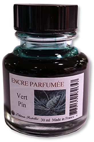 L'Artisan Pastellier: Encre parfumée, Scented Ink, Duftende Füllhaltertinte, 30 ml (Piniengrün (pine green))