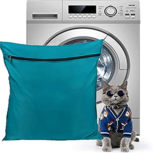 Petwear Wäschebeutel, Wäschesack für Haustiere, Waschbeutel mit Reißverschluss, Haustier-Wäschesack für Hunde, Katzen, Haustier-Bettwäsche, Decken, Beige…