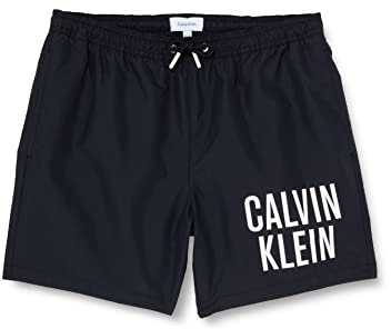 Calvin Klein Jungen Badehose Kurz, Schwarz (Pvh Black), 8-10 Jahre