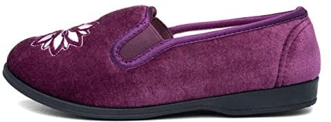 The Slipper Company Cece Womens Heather Full - Size 4 UK - Purple