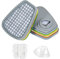 AirGearPro F-500 ABEK1-P2 Filtri per Maschera G-500/M-500/G-750 Antigas Antipolvere Riutilizzabile per Verniciatura, Costruzione, Fai da te, Levigatura