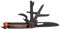 Gerber Taschenmesser mit 7 Funktionen, Multitool mit glatter Klinge, Mit Schere und Säge, ArmBar Scout, Schwarz/Orange, Edelstahl/Aluminium, 1064396
