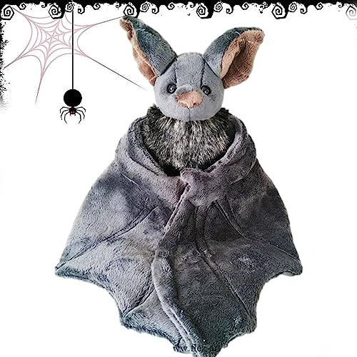 Peluche chauve-souris, jouet chauve-souris gothique 13 pouces, chauve-souris peluche Halloween pour décoration de maison, Noël, cadeaux d'anniversaire