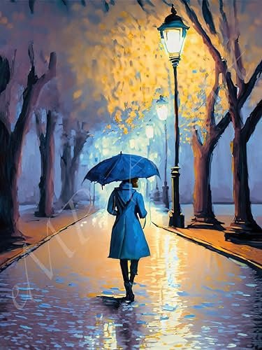 Generisch Poster Spaziergang im Regen