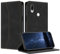 Mo-Beauty Coque Compatible avec pour Xiaomi Redmi Note 7, Etui Protection Housse Premium en Cuir PU Portefeuille Rabat Clapet Case, Pochette Flip Fermeture Magnétique Étui Case Coque Cuir (Noir)