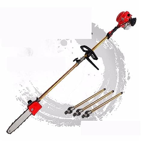 Akku-Weed Wacker 52 cc Kettensäge mit Langer Reichweite, Teleskopstange, Benzin-Kettensäge, Freischneider, Baumschere mit 3 ausziehbaren Stangen, Gartengeräte, gut für saubere und schnelle Schnitte