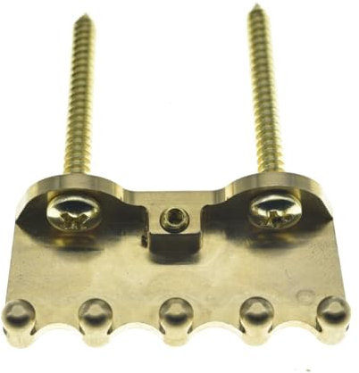 Dopro Solderless Full Brass Tremolo Spring Claw Tremolo Claw with Stainless Steel Screws for Floyd Rose/Strat Tremolos Screws Distance 34mm