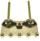 Dopro Solderless Full Brass Tremolo Spring Claw Tremolo Claw with Stainless Steel Screws for Floyd Rose/Strat Tremolos Screws Distance 34mm