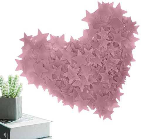 Deckensterne Leuchten Im Dunkeln,Fluoreszierende 100 Stück Sterne Für Decke Und Wand, Aufkleber Hinterlassen Keine Spuren Für Die Raumdekoration Von Kinderspielzeug