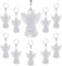 LAMEK 10 Stück Schutzengel Anhänger Reflektor Engel Schlüsselanhänger Acryl Glücksbringer Reflektierenden Schmuck Engel Geschenk für Rucksack Fahrrad zur Einshculung Geburtstag Weihnachten