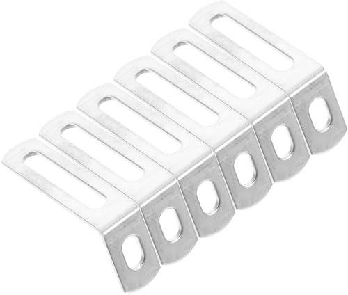 STOBAZA 20stücke Förmige Eckwinkel Metallwinkel Mit Schlitz Für Stabile Möbelverbindungen Verstärken Von Und Holzarbeiten