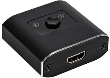 Ieron HDMI 2.1 Switch, 8K HDMI Splitter Bidirektionaler HDMI Switcher 2 In 1 Out oder 1 In 2 Out, 8K HDMI Box unterstützt Ultra HD