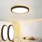 cupgow Deckenleuchte LED Deckenlampe Flach - 2ER Flurlampe Schwarz Rund 15W Badlampe Ø18cm Schlafzimmerlampe Klein für Wohnzimmer Flur Badezimmer Balkon Keller