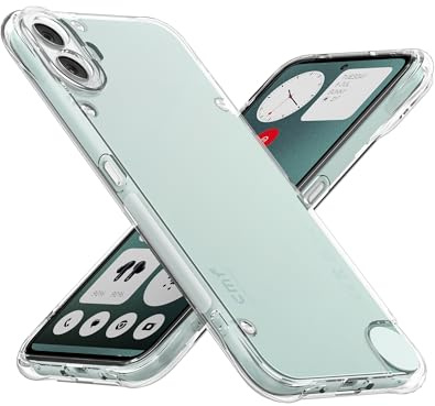 Cresee Hülle für CMF Phone 1, Transparent Case Handyhülle mit Verstärkte Ecken Schutzhülle Dünn Weich Cover Stoßfest Bumper für Nothing CMF Phone 1, Clear