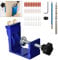 thirei Pocket Hole Jig Kit, 15° Drill Guide Joint Screw Kit, DIY Woodworking Tools Carpentry Locator, for Wooden Furniture, Blue