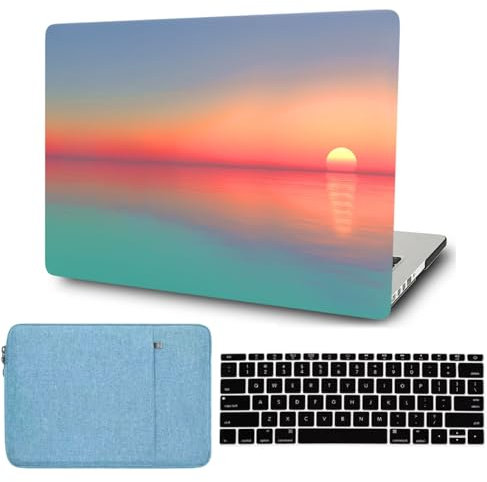 FFBOFFC Hülle Kompatibel mit MacBook Air 11 Zoll 2015 2014 2012 2011 2010 Freisetzung Modell A1465 A1370, Kunststoff Schutzhülle Schale Case & Laptoptasche & Tastaturabdeckung, Sonnenuntergang