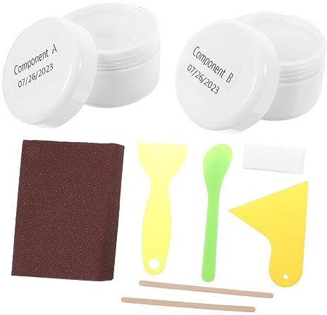 KONTONTY Bathtub Paint Kit Fiberglass Repair Odorless Tile Paste Porcelain Repair Kit