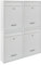 Zedelmaier Mehrfamilienhaus personalisiert 4er Briefkastensysteme Briefkastenanlage Briefkästen Wandbriefkasten Postkasten 26x35x8,5cm Weiß XL