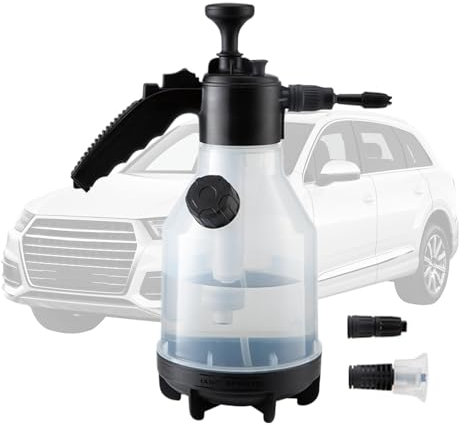Schäumender Autowaschsprüher – Drei Düsen, Pflanzensprüher, Gießkanne, Drucksprühflasche, 2 l Flaschen, Auto-Seifensprüher, Schaumsprüher, Gartenpumpensprüher für Auto, Hof, Garten