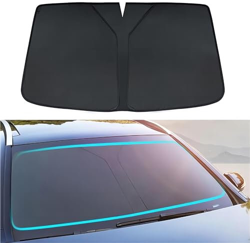 WBWBB Parasol para Parabrisa Delantero para Toyota Corolla 2019-2024, Parasol Parabrisas Coche Protección Rayos UV Interior Accesorios Plegable,A-Black