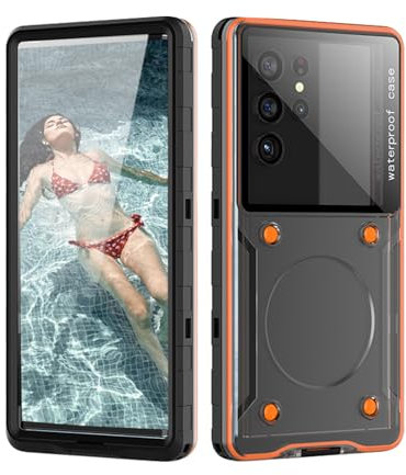 Custodia impermeabile per Samsung Galaxy S24 / S24 Plus /S24 Ultra /S24 FE [touchscreen subacqueo] IPX8 professionale impermeabile funzione di prova subacquea custodia protettiva per Samsung