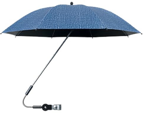Eoixuqba Sombrilla para cochecito de bebé, protección UV, sombrilla para cochecito de bebé, sombrilla para cochecito de bebé, sombrilla ajustable de 360°, sombrilla para silla de jardín, sombrilla