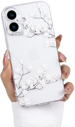 Einaily Hülle für iPhone 17 Case Crystal Clear Handyhülle Mode Chic Muster Ultra Dünn TPU Silikon Herz Bumper Stoßfest Kratzfest Schutzhülle für iPhone 17 Slim Case Cover
