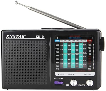 Portable Radio Retro FM AM Radio 2AA Battery Operated Radio with Speaker & Headphone Jack for Household Outdoor Camping Hiking Pocket Radio