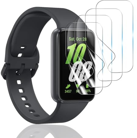 Bekiikoo 4 Pezzi Pellicola Protettiva per Samsung Galaxy fit 3, Copertura Completa, Antigraffio, Senza Bolle, HD Chiaro Pellicola per Samsung Galaxy fit 3, [Non Vetro Temperato]