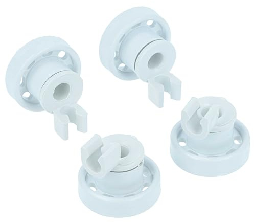 vhbw 4x Korbrolle für Unterkorb kompatibel mit Balay Geschirrspüler | Durchmesser 14 mm