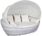 Strandkorbwerk Liegeinsel Paradiso Lounge White Wash Duo 24
