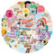 100Pcs Cute Aesthetic Stickers for Adults Children Teens, Preppy Waterproof Vinyl Stickers for Laptop Luggage Suitcase Journal Skateboard Bike Skate Book Guitar Scrapbook Phone Cool for Girls