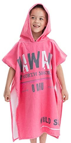 HOMELEVEL Surf und Badeponcho für Kinder - Poncho Handtuch - Badeponcho - Bademantel für Kinder von 4-7 Jahren - Kinder Handtücher