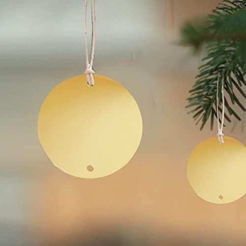 SPORTARC Spiegel-Weihnachtskugeln aus Acryl, Weihnachtsbaumschmuck, goldfarben und silberfarben