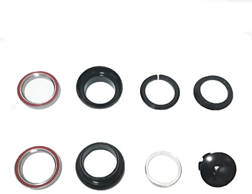 CYDZSW 1-1/8'' Threadless Bike Headset for Bikes Fork,with Spacers Star Nut Stem Cap and Bearings,Fit for MTB Mountain Race Bicycle BMX Scooter Headset Parts 34mm
