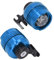 Scheinwerfer für Croc 2 STÜCKE Kleine Lichter Croc Schuhe Lustige Schuhzubehör Aluminiumlegierung Schuhe Lichter (Blau)