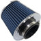 AERZETIX - C64463- Filtre à air sport Ø76 70 63.5 60 mm universel - couleur bleu - pour voiture compétition tuning carrosserie auto moto décoration mécanique système d'admission d'air moteur