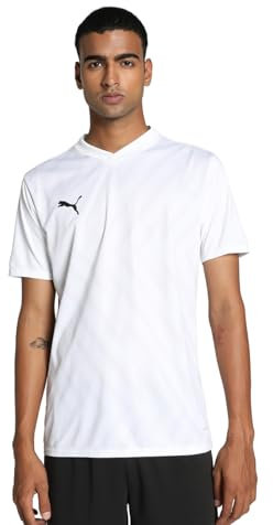 PUMA Unisex Teamglory Trikot Fußballtrikot, White Black, L