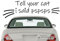 SYNYEY Autoaufkleber mit Aufschrift Tell Your Cat I Said Pspsps, lustiger Seiten-Windschutzscheiben-Banner, Auto-Aufkleber, Auto-Zubehör, wasserdichte Auto-Aufkleber, LKW-Autozubehör, Auto-Aufkleber