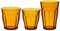 Duralex Made In France Picardie - Juego de 6 vasos de cristal (18 piezas, 6 vasos de 24,5 ml, 6 vasos de 31,5 ml)