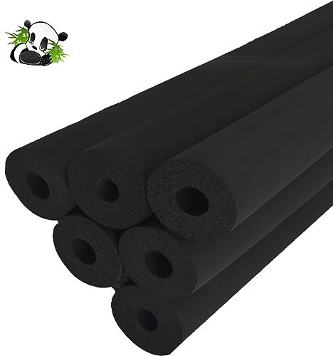 Kautschuk Rohrisolierung 32mm/43mm/50mm/63mm/76mm/90mm Schalldämmung Isolierschlauch Trampolin Schaumstoffschlauch Für Badezimmer/Griffgriffstütze/Wasserrohrleitungen ( Size : T20mm X ID76mm X L1.8M )