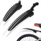 Kugooyi Fahrrad Schutzblech Set, Mountainbike Zubehör Spritzschutz Tragbar Verstellbar Verdicken Vorne Hinten Kotflügel Zum für MTB Rennrad Citybike 20-26 Zoll Räder (Weiß)